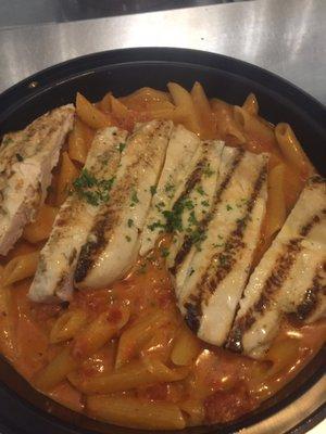 GRILLED CHICKEN BREAST OVER PENNE PASTA