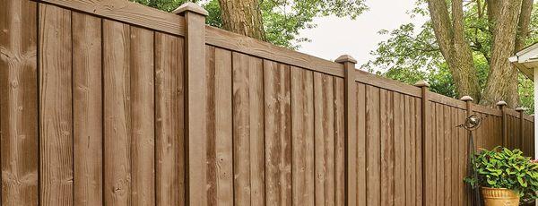 Ashland series fence, designed to look like traditional wood fence