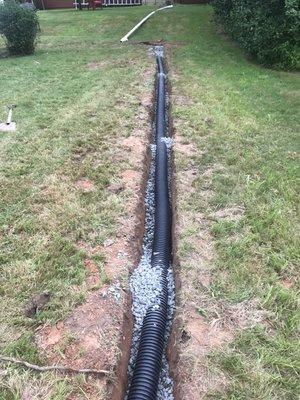 French Drain Installation in Scotch Plains NJ