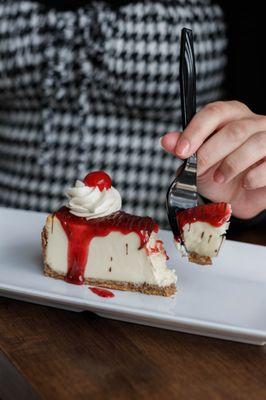 Did you know one of our cheesecake flavors rotate every month? Check out our Cherry Cheesecake for May!