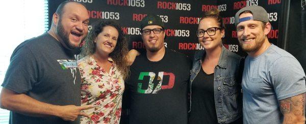 The rock 105.3 crew