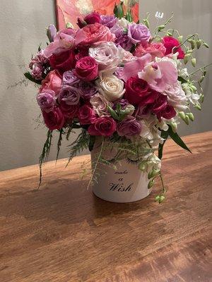 Birthday arrangement. This picture was taken four days after delivery. Gorgeous.