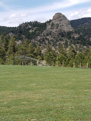 School field in Estes Park