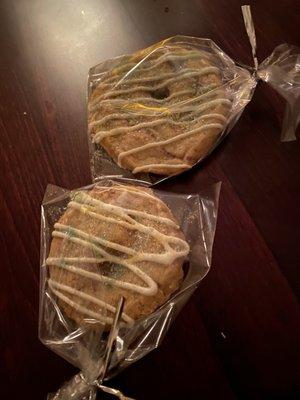 King cake inspired cookies