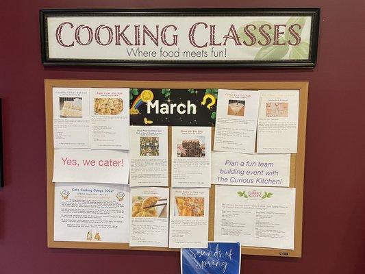 Cooking classes!!