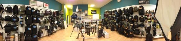 We cary lots of photo accessories including tripods and bags!