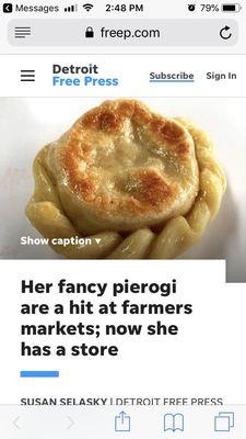 Go check out Diane Wittwer's new pierogi store in Macomb. She was in the Detroit Free Press today!