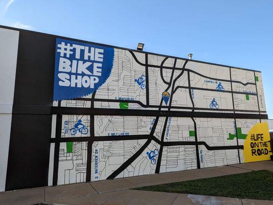 The Bike Shop's local mural!