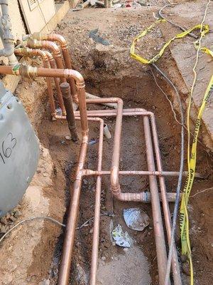 Main water line repairs