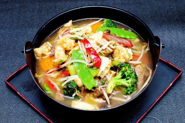 Thai Spicy Rice Noodles in Soup