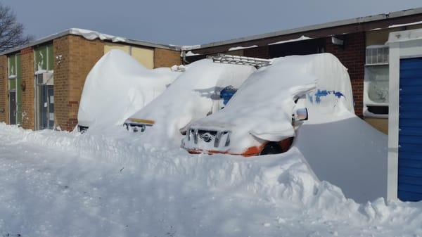 2 hours after this picture was taken these 3 trucks were on the road providing service for long island families. 11714