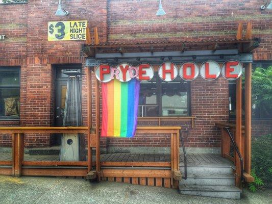 Pye Hole turns into Pryde Hole during Pride Week.