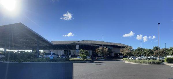 View from the driveway! Parking areas on either side of the front façade!