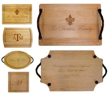 Custom engraved cutting boards