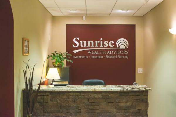 Welcome Home! Sunrise Wealth Advisors Front Office