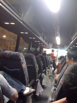 Inside the bus