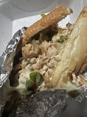 Chicken Philly. Too much mayo for me.