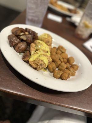 Stuffed Shrimp and Fried Okra