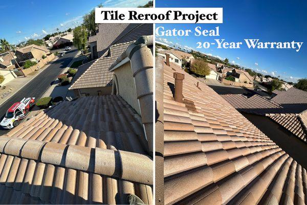 Tile Reroof Project