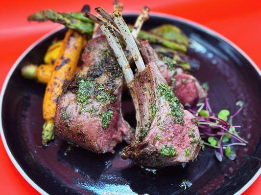 Lamb Chops with Mint Chimicurri