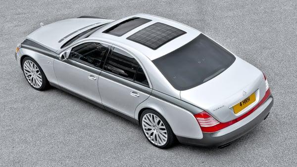 Chauffered 2 Tone Silver Maybach