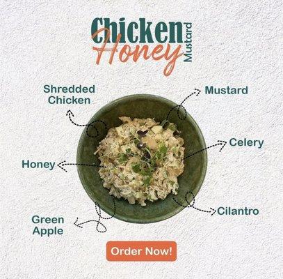 Chicken honey mustard salad