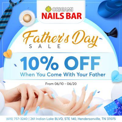 FATHER'S DAY SALE 
10% OFF When You Come With Your Father
From 06/10 - 06/20

Give your dad extra care this Father's Day