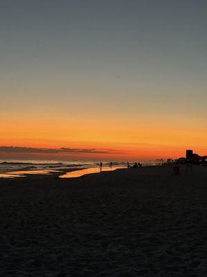 Sunset at beach