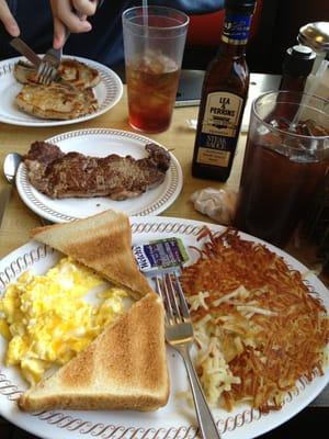 Pork chop and steak!