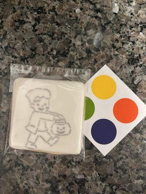 Kids paint cookie kits are so much fun and the cookie is delicious!