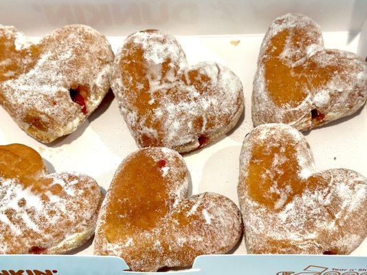 Valentine's Day Special Jelly Donuts.