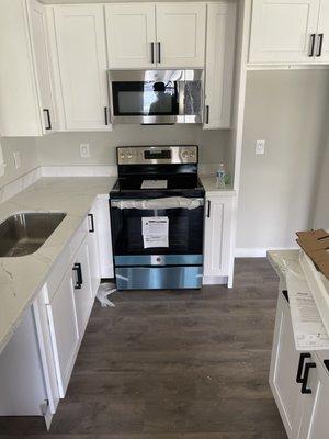 Install kitchen appliances