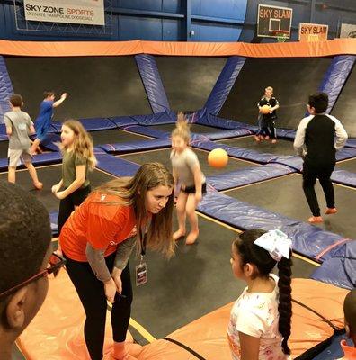 Dodgeball Trampoline Pit. Lots of fun!