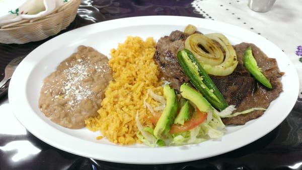 Carne Asada plate