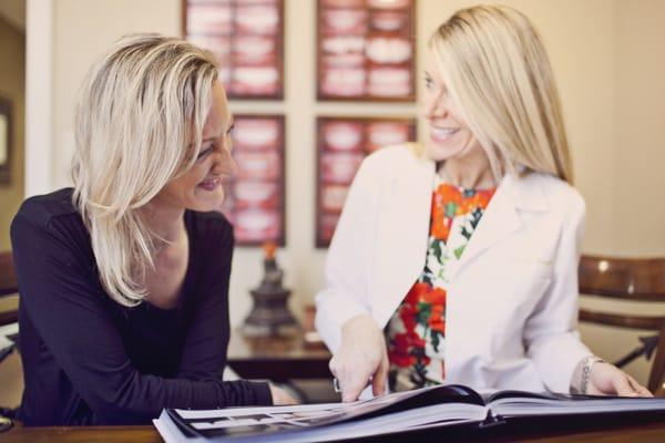 Dr.Warren in a consultation with a lovely patient