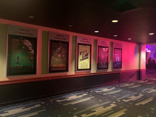 Cool horror movie posters - looks just like a cinema on the inside !