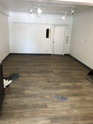 Vinyl flooring install