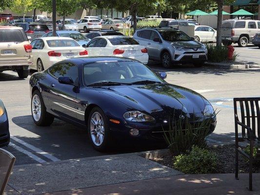 Driving my Jaguar around town. A job well done 2 Mechanics.