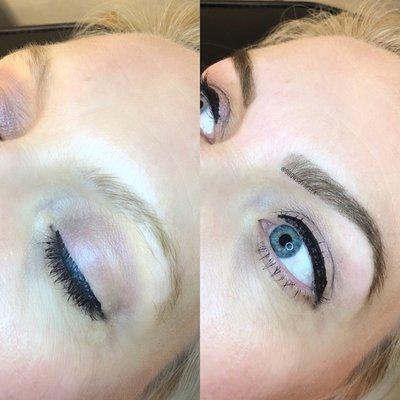 Brow sculpt (shaping, wax + tint)