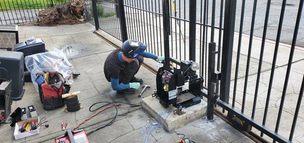 New automated Gate opener Installation with WiFi technology