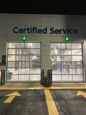 Service center entrance