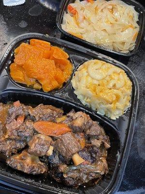 Montego Bay Oxtails Stew with a side of Steam Cabbage