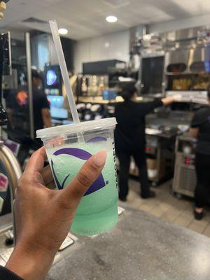 MTN DEW Baja Blast Freeze with rum