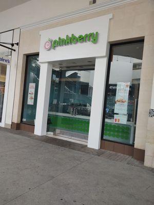 Pinkberry fashion valley's new location..... first floor, under the food court, next to Claire's.