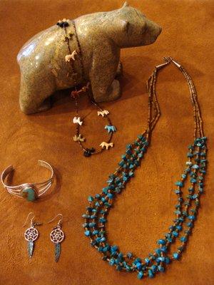 Navaho Jewelry and Carvings