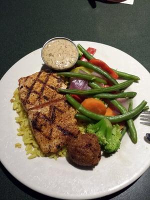 Grilled creole salmon