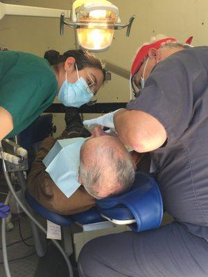 Dentistry on our mobile dental unit