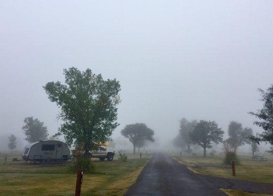 Nice foggy morning before our departure