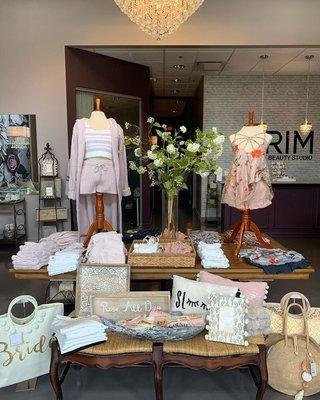 Check out our Comfy Cozy Lounging Line in our PRIM Boutique!