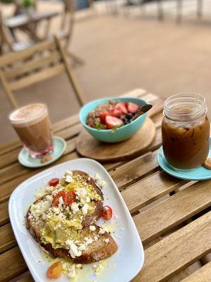 Brekkie. Avo toast a little under seasoned and too much feta